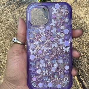 Decorative Purple IPhone 14 Junk Case